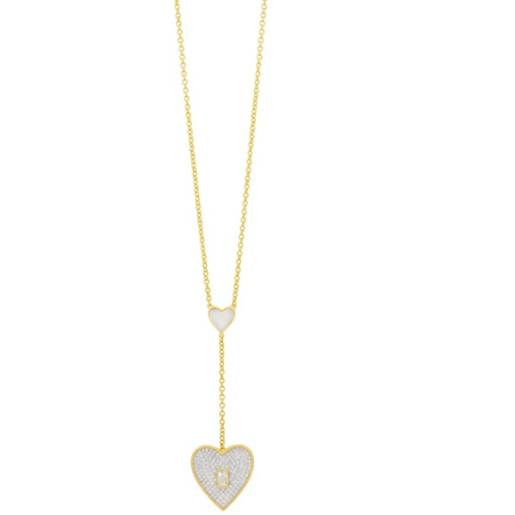 Freida Rothman heart lairat necklace